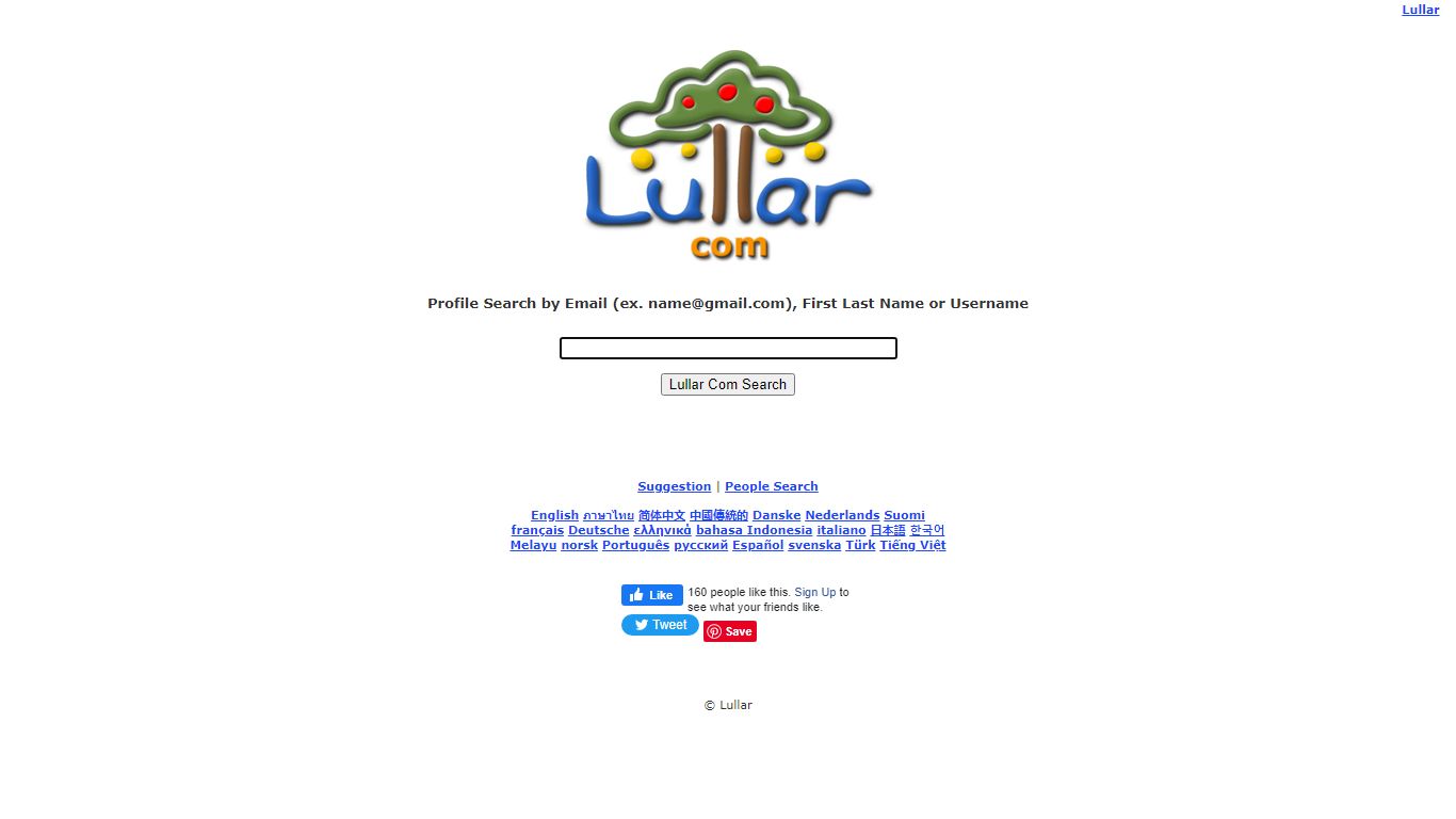 Lullar Com - Search People Profile by Email or Username